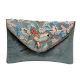 Grey Beaded Cotton Bird Design Sling Bag For Women 